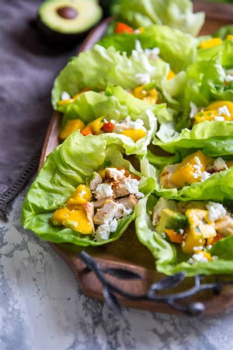 Chicken Lettuce Wraps With Mango Salsa LemonsforLulu