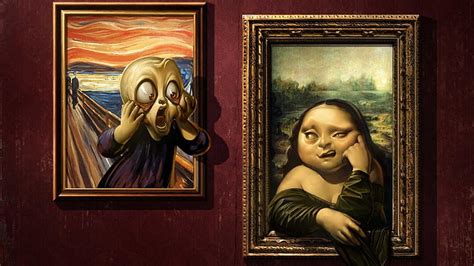 HD wallpaper: mona lisa, painting, edvard munch, scream, leonardo da vinci | Wallpaper Flare