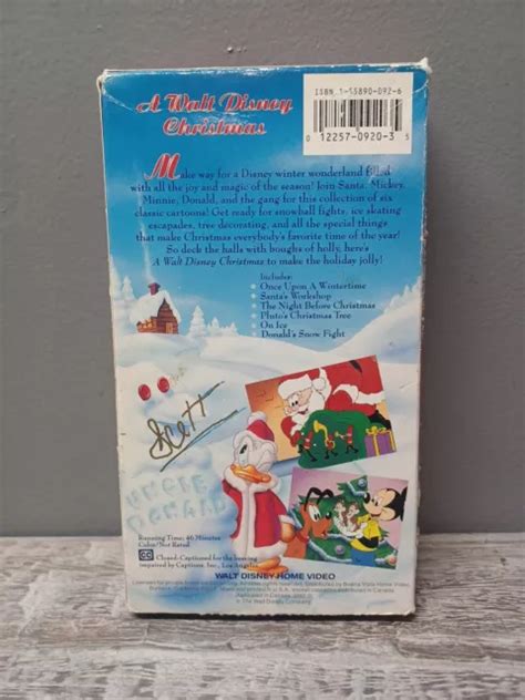 A WALT DISNEY Christmas VHS 1982 Never Released On DVD 12 67