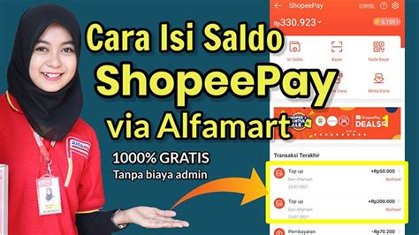 Cara Isi Saldo Top Up ShopeePay Di Alfamart Paling Mudah Dan Cepat