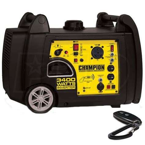 Champion 100261 3100 Watt Electric Start Inverter Generator W Rv Outlet And Wireless Remote Carb