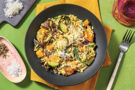 Pumpkin Basil Pesto Risotto Recipe Hellofresh