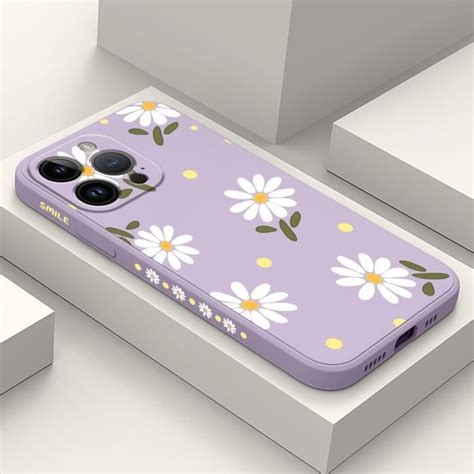 Pour Iphone 15 Pro Max Coque Motif Chrysanthème Design Coque Iphone 15