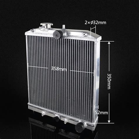 Pqy Racing 52mm Full Aluminum Radiator 3 Row For Honda Civic B18c