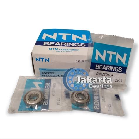 Jual BEARING 6000 ZZ 6000ZZ TUTUP BESI NTN JAPAN ORIGINAL Shopee