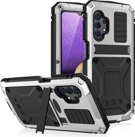 For Samsung Galaxy A32 5g Case Aluminum Metal Gorilla Glass Waterproof Shockproof Military