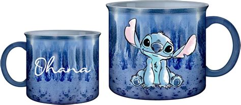 Silver Buffalo Lilo And Stitch Sketchy Seated Stitch Ohana Script