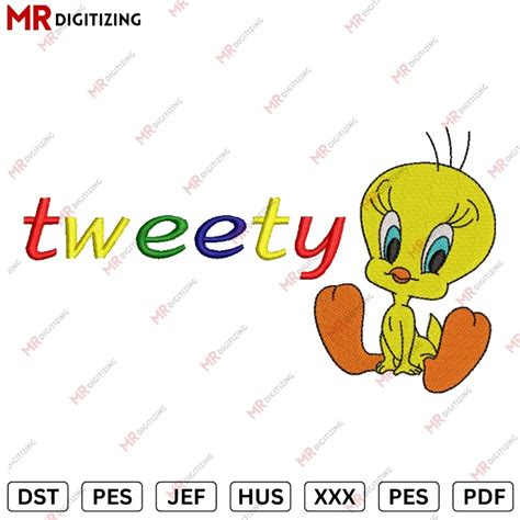 Tweety Embroidery Design V Dst Pes Jef