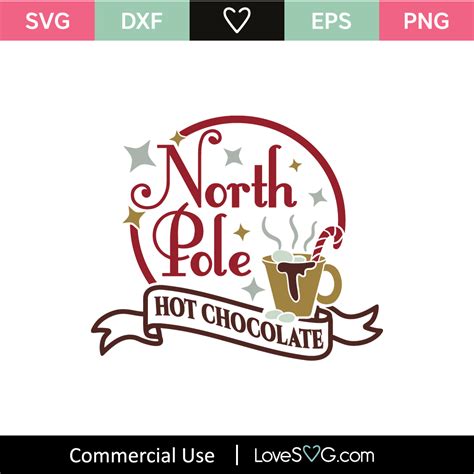 Art And Collectibles Digital Prints Png North Pole Hot Chocolate Svg 