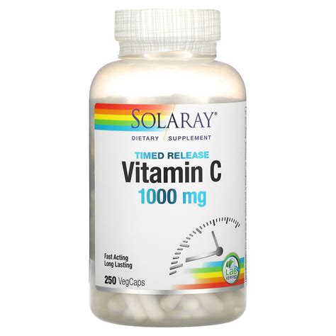 Solaray Timed Release Vitamin C Mg Vegcaps Iherb