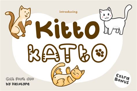 Katto Decorative Cat Font – Free Display Fonts, Fonts | pixelify.net