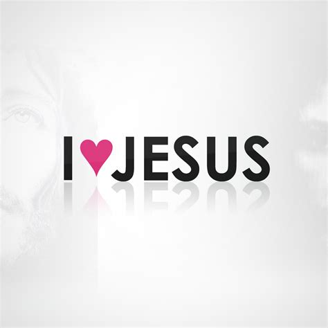 I Love Wallpaper 4K, Jesus, White background