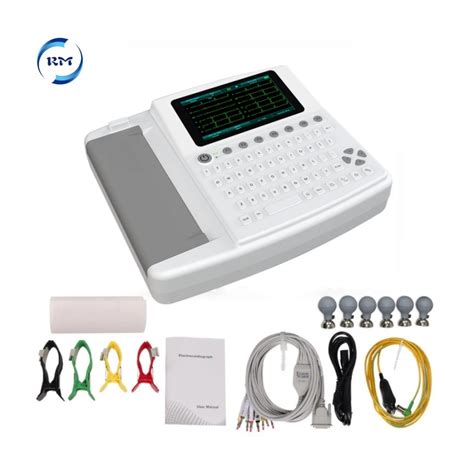 Medical 12 Channel EKG Machine Price Portable Electrocardiograph New