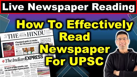 How To Effectively Read Newspaper For UPSC IAS Exam Notes Making From