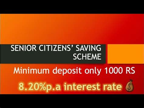 Senior Citizen Saving Scheme In Post Office 2023 What Senior Citizen