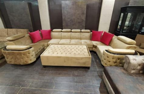 Wooden Leather 10 Seater U Shape Sofa Set At Rs 55000 Set In Thane ID