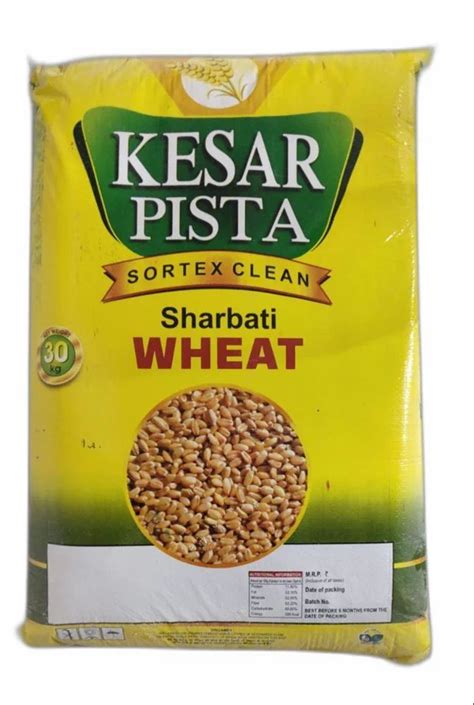 Indian 25 Kg Kesar Pista Wheat Flour Packaging Type Bag 6 Months At