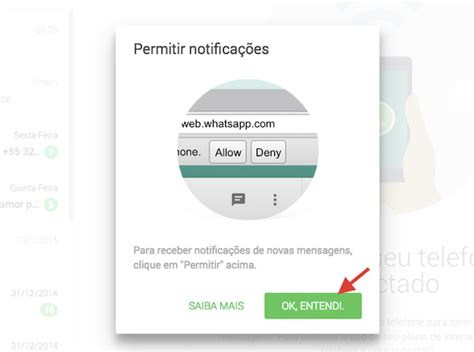 Como ativar as notificações na área de trabalho no WhatsApp no PC