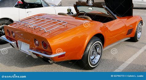 Corvette Sting Ray Burnt Orange Editorial Stock Photo Image Of