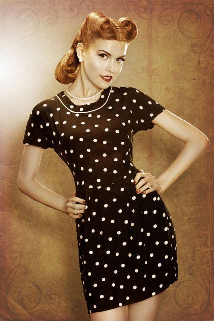 Risultati Immagini Per Foto Anni 50 Retro Dress Pin Up Hair Fashion