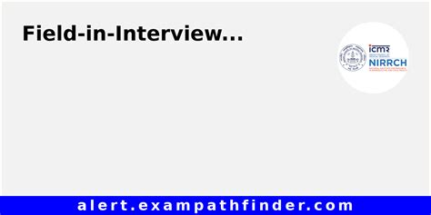 Field Worker Post In Icmr Nirrch Via Walk In Interview