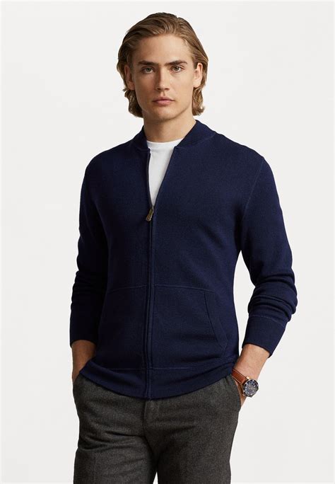 Polo Ralph Lauren Long Sleeve Full Zip Kardigán Hunter Navy Kék