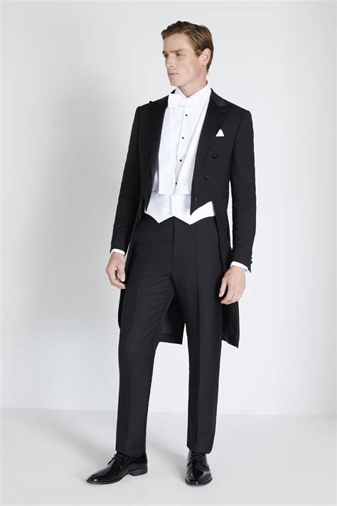 Covent Garden Tailored Fit Black Evening Tail Suit Buy Online At Moss