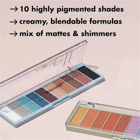 E L F Perfect 10 Eyeshadow Palette Nude Mood Cosmetify