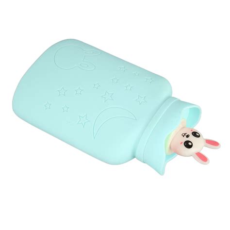 Portable Hot Water Bottle Microwave Heating Blue Leak Proof Explosion Proof For Hot And Cold