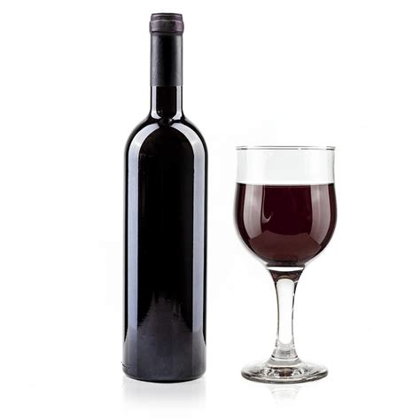 Red Wine Bottle And Glass On White Background Photograph By Daniel