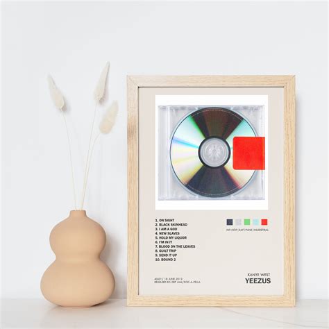 Kanye West Yeezus Album Cover Poster Music Print Wall Art