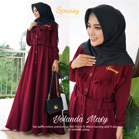 Jual Zepe Yolanda Maxy Spassy Yolanda Dress Cantik Spassy Kondangan