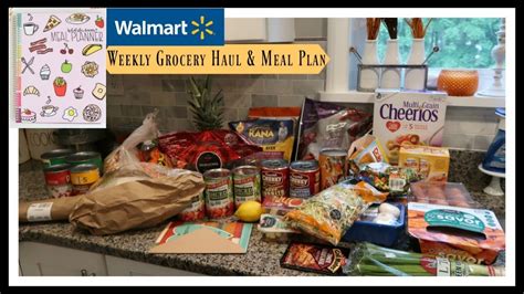 Weekly Wal Mart Grocery Haul Meal Plan For Next Week YouTube