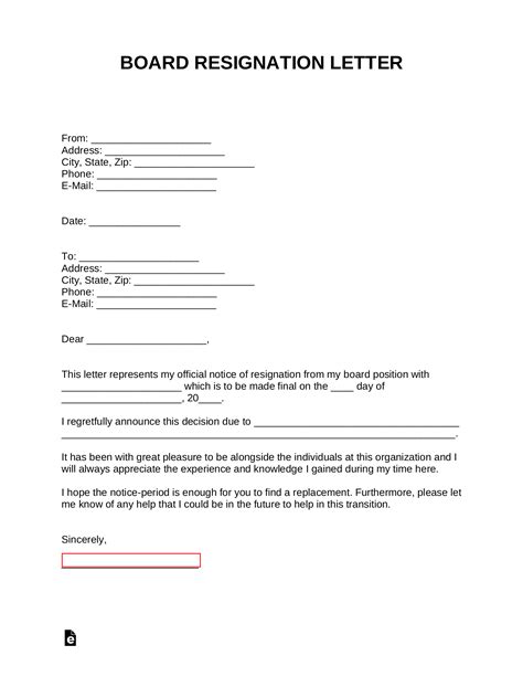 Board Member Resignation Letter Template A Guide For 2023 Chasiupaperstimes