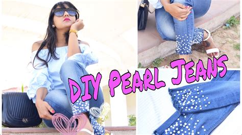 Diy Pearl Jeans Easy Way To Refashion Old Denim Oh So Homemade Youtube