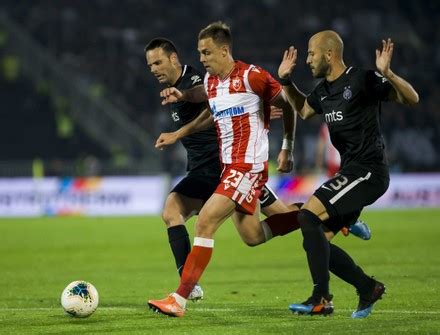 Goalkeeper Vladimir Stojkovic Partizan Throws Grass Editorial Stock