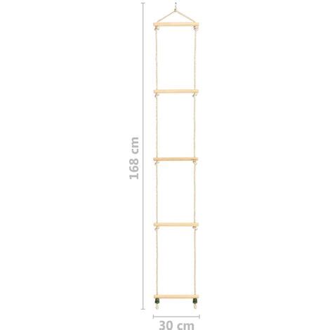 Chelle De Corde Pour Enfants Bois Massif Et Pe X Cm Vidaxl