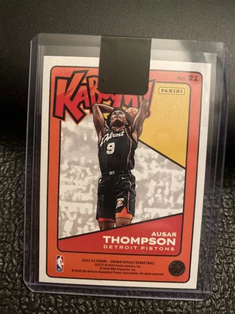 2023 24 PISTONS CARTA Rookie Ausar Thompson Panini Crown Royale Kaboom