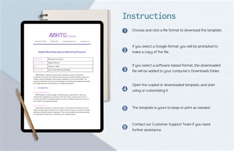 Digital Marketing Agency Marketing Proposal Template In PDF Word