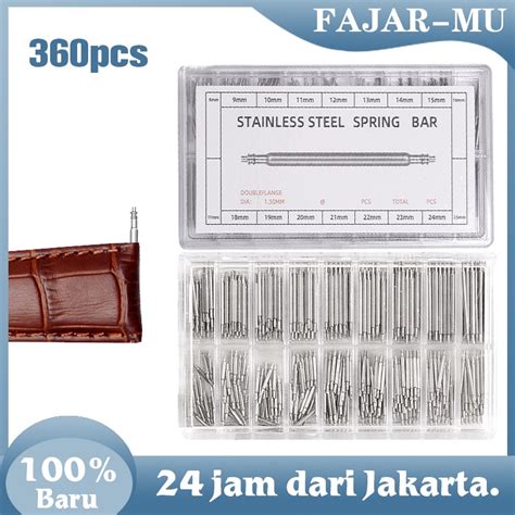 Jual 360 Pcs Pengait Tali Penghubung Pengikat Tali Jam Spring Bar Pen