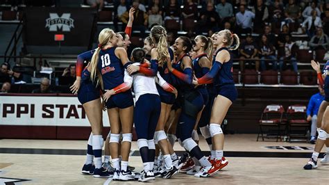 Ole Miss Volleyball Dominates Mississippi State 3 1 The Oxford Eagle