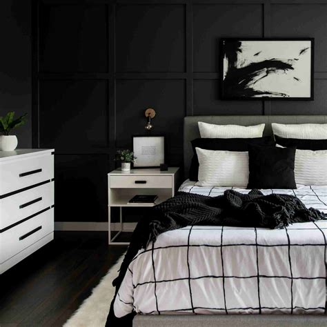 Cozy Dan Elegan 10 Inspirasi Desain Kamar Tidur Tema Monokrom Hitam