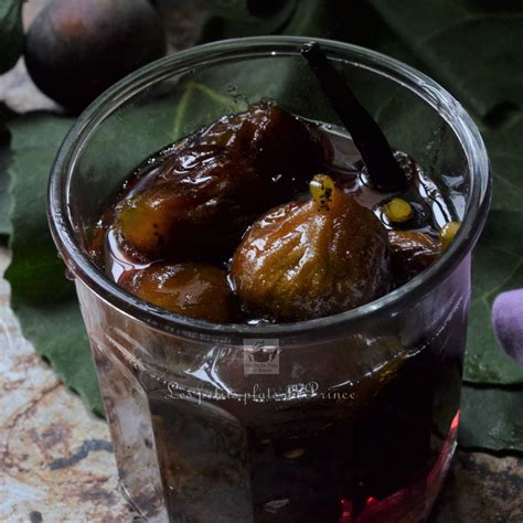 Figues Confites Au Sirop De Vanille