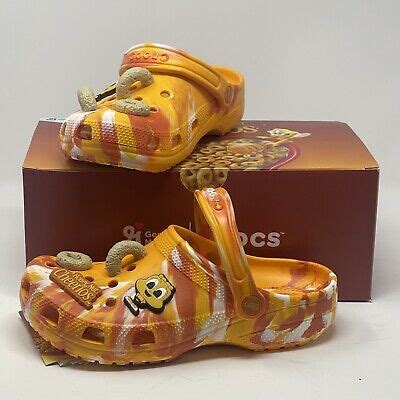 Crocs Classic Honey Nut Cheerios Clogs Junior Orange All Terrain New