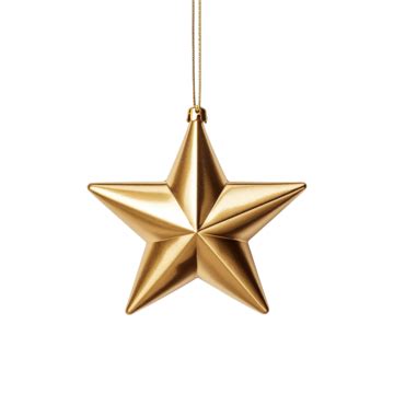 Gold Metallic Star Star Sparkling Glow PNG Transparent Image And