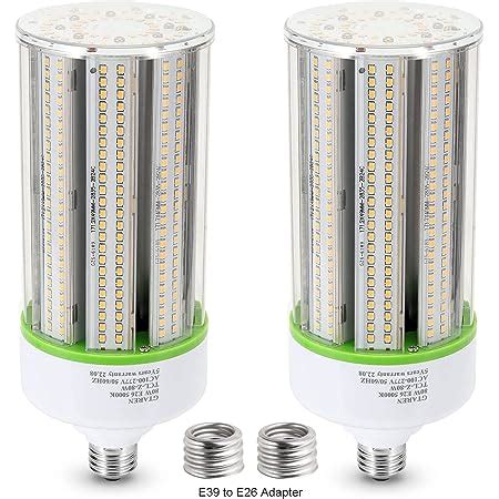 Amazon TJBB 2 Pack 120W LED Corn Light Bulb E39 Mogul Base 5000k