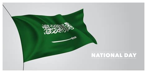 Premium Vector Saudi Arabia Happy National Day Banner Saudi Arabian