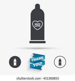 Condom Safe Sex Sign Icon Barrier Stock Vector Royalty Free