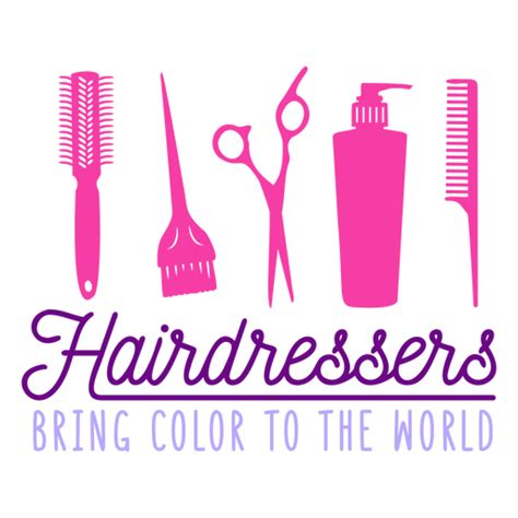 Hairdresser Colors Badge Png And Svg Design For T Shirts