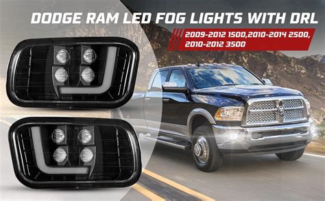 Bunker Indust Dodge Ram Led Fog Light With Daytime Running Light Set